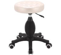 Tabouret Roulant Robuste sur roulettes - Tabouret de Bar pivotant et réglable en Hauteur pour Salon de beauté, Chaise de manucure, établi de Maquillage