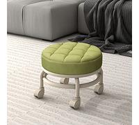 Tabouret roulant tabouret à faible rouleau 360 ° roues, chaise mobile chaise lourde et robuste, chaise de taboute à rouleau en cuir PU, tabouret de siège à domicile pour l'atelier de garage de