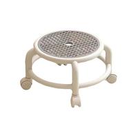 Tabouret Roulant Tabouret pivotant Bas 7x11 Pouces Chaise roulante en Plastique avec Roues, Chaise de taboule roulante à Rouleaux universels pour la Maison, Bureau, Grey