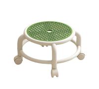 Tabouret Roulant Tabouret pivotant Bas 7x11 Pouces Chaise roulante en Plastique avec Roues, Chaise de taboule roulante à Rouleaux universels pour la Maison, Bureau, Green