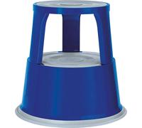 WEDO Tabouret roulant tôle d'acier, bleu H. mit/sans charge 430/440 mm D. oben 295 mm Quantité:1