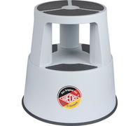 Tabouret roulant WEDO SuperStep en plastique gris clair / RAL7035