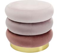 Tabouret Sandwich Velours Rose Kare Design Rose