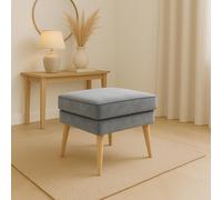 Tabouret scandinave GUTTO Gris Gris foncé Gris clair Tabouret à pieds hauts en bois Banc