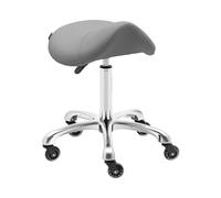 Tabouret selle de cheval - 570 - 750 mm - 150 kg - Gris foncé | physa