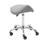 Tabouret selle de cheval - 570 - 750 mm - 150 kg - Gris pâle | physa