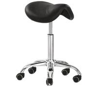 Tabouret selle de cheval noir