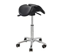 Tabouret Selle réglable à roulettes pour cabinets dentaires, Salons de Tatouage et Bureaux - Chaise releveuse hydraulique avec Assise divisée, Hauteur 48-64 cm, Conception Ergonomique pour u