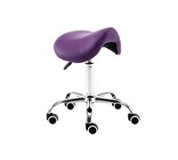 Tabouret Selle réglable en Hauteur, en Cuir, avec roulettes, idéal pour Salons de beauté, spas et cliniques de Massage. Supporte jusqu'à 150 kg. Design Ergonomique et Coloris élégant.