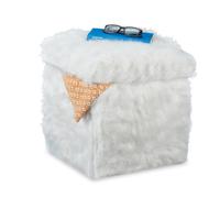 Relaxdays Tabouret avec pelage