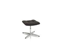 hjh OFFICE Tabouret rembourré SARANTO Tissu Noir