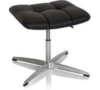 HJH Office Tabouret rembourré SARANTO en similicuir noir