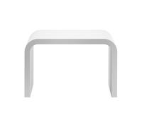 Banc de Salle de Bain Decor Walther Footstool Stone White Matt