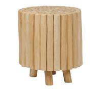 Tabouret / Table d'appoint D. 40 cm en bois de teck naturel - DAWSON Meubletmoi