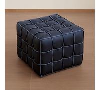 Tabouret, tabouret à chaussures, banc d'entrée, tabouret de pied, tabouret de siège, chaise, tabouret de canapé, tabouret de salon L42*L42*H36cm Noir【HXDzz-69hei】