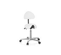 Tabouret / tabouret de travail / assise selle TOP WORK 20 polyuréthane blanc