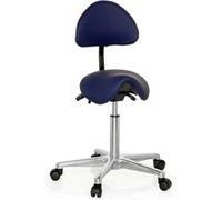 Tabouret / tabouret de travail / assise selle TOP WORK 20 polyuréthane bleu hjh OFFICE Bleu G