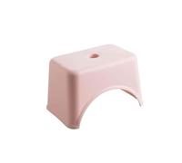 Tabouret Tabourets en Plastique épais créatifs, Banc de Bain antidérapant, escabeau, Chaussures à Langer for la Maison, Tabouret créatif Salon(Pink)