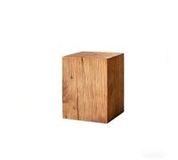 Tabouret tambour en bois massif, tabouret rustique empilable, table d'appoint polyvalente, utilisation en intérieur/extérieur, support pour plantes, tabouret de jardin extérieur, 35 x 45 cm