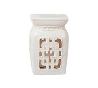 Tabouret Tambour en céramique， Tabourets en céramique Modernes et Simples, Repose-Pieds carrés Classiques, Petits tabourets créatifs dans la Chambre Le Salon, Ornements rétro du Sol au Plafond