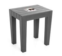 Tabouret - TATAY - Polypropylène - Anthracite - Intérieur/Extérieur - Charge 130 kg