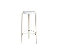 Tabouret TipToe BIG LOU en Plastique Recy lanc/blanc Crème