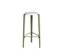 Tabouret TipToe BIG LOU en Plastique Recy lanc/vert Kaki
