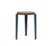 Tabouret TipToe LOU Chêne teinté/Bleu Nuit