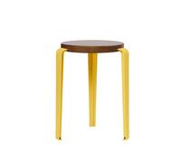 Tabouret TipToe LOU Chêne teinté/Jaune Brioche