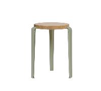 Tabouret TipToe LOU Chêne/Vert Kaki