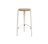 Tabouret TipToe MI LOU Chêne/Blanc Crème