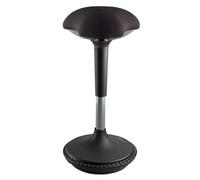 Unilux Moove Tabouret de bureau Ergonomique Réglabe en Hauteur 59 x 35 cm Noir