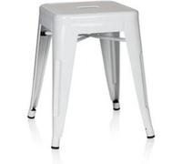 Tabouret VANTAGGIO métallique blanc hjh OFFICE Blanc G