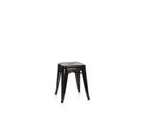 hjh OFFICE 645000 Tabouret bistrot VANTAGGIO Métal Noir, Tabouret au Look Industriel et Moderne, empilable