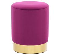 Tabouret Vert Moutarde et Doré Velours Repose-Pied Pouf Salon Couloir vidaXL