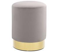 Tabouret Vert Moutarde et Doré Velours Repose-Pied Pouf Salon Couloir vidaXL