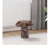 vidaXL Tabouret Naturel 35 x 35 x 35 cm Bois de Teck Massif – Charme rustique, mobilier durable