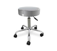 Tabouret Wellcore à roulettes auto-freinantes, argent
