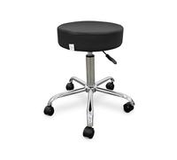 Tabouret Wellcore à roulettes auto-freinantes, noir