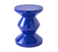 Polspotten Tabouret Zig Zag bleu foncé H 46cm x Ø 35,5cm