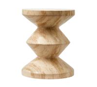 Tabouret Zig Zag travertine HxØ 46x35,5cm