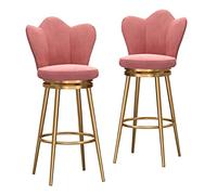 Tabourets Bar 360° Swivel Set of 1, Velvet Modern Counter Height s for Bar, Home, Dining Room, Island, Cafe