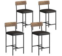Tabourets Bar Lot de 4, Chaises Bar Cuisine, Tabouret Bar Industriel