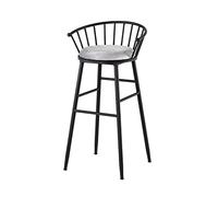 Tabourets Bar Tabouret Haut Moderne en Fer forgé, Chaise de Bar, Style Industriel rétro créatif avec Dossier, tabourets de Bar de Cuisine à Domicile