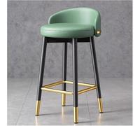 Tabourets Bar Tabourets de Bar de 30 Pouces, pivotants à 360°, Hauteur de comptoir, chaises Modernes avec dossiers et Pieds en métal, for Cuisine/comptoir/(Green)