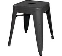 Tabourets Bas en Acier Noirs x 4 Bolero Bistro Noir G