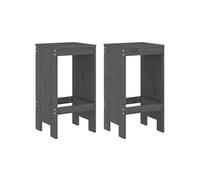 Vidaxl Tabourets De Bar 2 Pcs 40x36x75 Cm Bois Massif De Pin