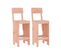 Tabourets de bar 2 pcs 40x48,5x115,5 cm bois massif douglas