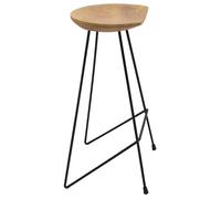 Tabourets de bar 2 pcs Bois de teck massif_2 ans garantie_42298