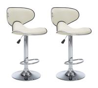 Tabourets De Bar 2 Pcs Crème Similicuir - Vidaxl